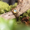 Bague elfique "Aeloria" pierre au choix - Illustrations & Bijoux fantaisie ClairObscur Art