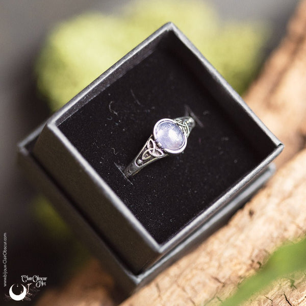 Bague elfique “Aelthir” Tanzanite - Illustrations & Bijoux fantaisie ClairObscur Art