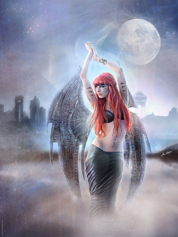 Beauty from another world - Carte postale - Illustrations & Bijoux fantaisie ClairObscur Art