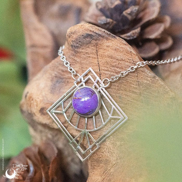 Bijoux en Turquoise purple copper, au choix - Illustrations & Bijoux fantaisie ClairObscur Art