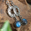 Boucles d'Oreilles "Calliope" Labradorite - Illustrations & Bijoux fantaisie ClairObscur Art