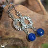 Boucles d'Oreilles "Calliope" Lapis lazuli - Illustrations & Bijoux fantaisie ClairObscur Art