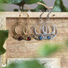 Boucles d'Oreilles "Céleste" pierre au choix - Illustrations & Bijoux fantaisie ClairObscur Art