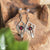 Boucles d'Oreilles "Dune" pierre au choix - Illustrations & Bijoux fantaisie ClairObscur Art