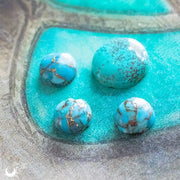 Boucles d'Oreilles Fantaisie Turquoise, breloque au choix - Illustrations & Bijoux fantaisie ClairObscur Art