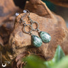 Boucles d'Oreilles "Goutte" Seraphinite - Illustrations & Bijoux fantaisie ClairObscur Art