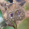 Boucles d'Oreilles "Lúmiel" Améthyste - Illustrations & Bijoux fantaisie ClairObscur Art