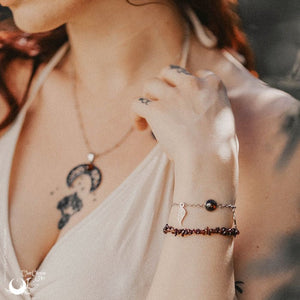 Bracelet fantaisie élastique, pierre au choix - Illustrations & Bijoux fantaisie ClairObscur Art