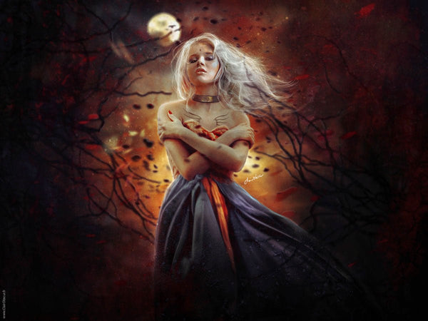 Brighid - Carte postale - Illustrations & Bijoux fantaisie ClairObscur Art