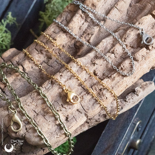 Chaîne à l'unité, couleur et taille au choix - Illustrations & Bijoux fantaisie ClairObscur Art