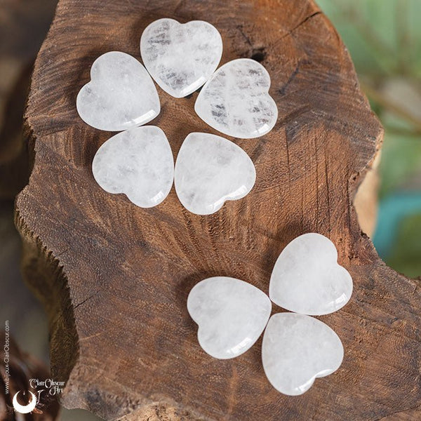 Coeur en Quartz ou Quartz rose - Illustrations & Bijoux fantaisie ClairObscur Art