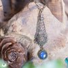 Collier "Aravëa" Labradorite - pièce unique - Illustrations & Bijoux fantaisie ClairObscur Art