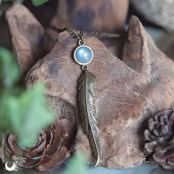 Collier "Ásgard" Labradorite - Illustrations & Bijoux fantaisie ClairObscur Art