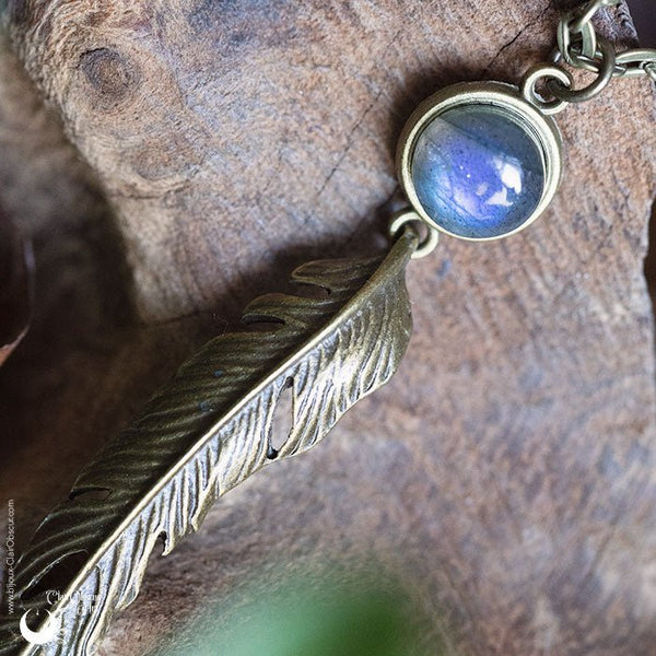 Collier "Ásgard" Labradorite - Illustrations & Bijoux fantaisie ClairObscur Art