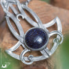 Collier "Astrea" Blue SandStone - Pièce unique ! - Illustrations & Bijoux fantaisie ClairObscur Art
