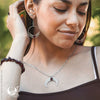 Collier "Aurora" pierre au choix - Illustrations & Bijoux fantaisie ClairObscur Art
