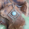 Collier "Dune" Amazonite - Illustrations & Bijoux fantaisie ClairObscur Art