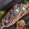 Collier Elfique "Elwing" pierre au choix - Illustrations & Bijoux fantaisie ClairObscur Art
