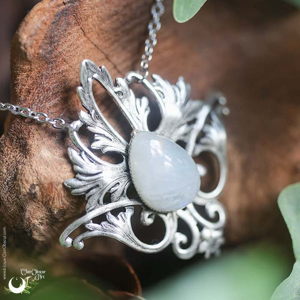 Collier Elfique "Elwing" pierre au choix