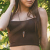 Collier Feuille de Fougère & Labradorite - Illustrations & Bijoux fantaisie ClairObscur Art