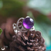 Bague elfique "Elwing" Améthyste - Ajustable - Illustrations & Bijoux fantaisie ClairObscur Art