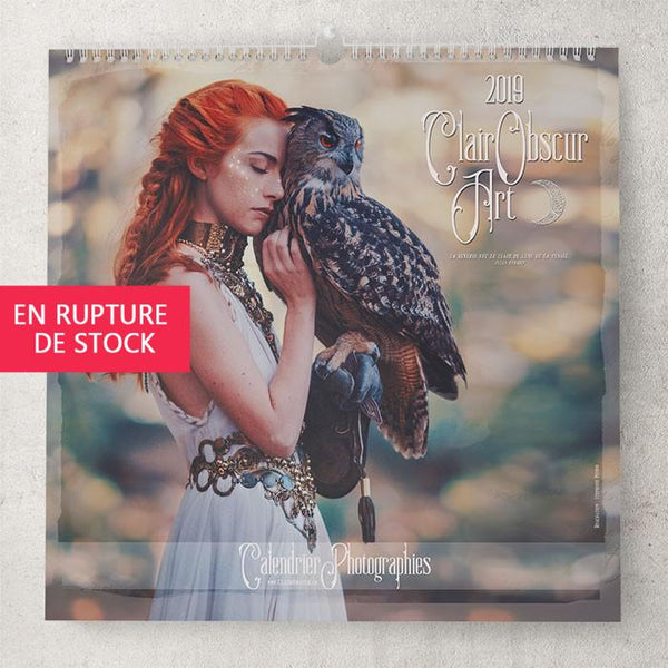 Calendrier 2019 Photographies - Illustrations & Bijoux fantaisie ClairObscur Art