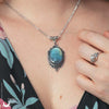 Collier "Leda" Labradorite - taille de la chaine personnalisable - Illustrations & Bijoux fantaisie ClairObscur Art