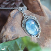 Collier "Leda" Labradorite - taille de la chaine personnalisable - Illustrations & Bijoux fantaisie ClairObscur Art