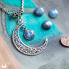 Collier "Luna" Cyanite - Illustrations & Bijoux fantaisie ClairObscur Art