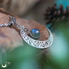 Collier "Luna" Labradorite, taille de la chaine au choix - Illustrations & Bijoux fantaisie ClairObscur Art