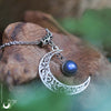 Collier "Luna" Labradorite, taille de la chaine au choix - Illustrations & Bijoux fantaisie ClairObscur Art