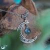 Collier "Luna" Labradorite, taille de la chaine au choix - Illustrations & Bijoux fantaisie ClairObscur Art