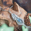 Collier "Plume" Labradorite - Illustrations & Bijoux fantaisie ClairObscur Art