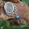 Collier "Sri Yantra Lotus" Labradorite personnalisable - Illustrations & Bijoux fantaisie ClairObscur Art