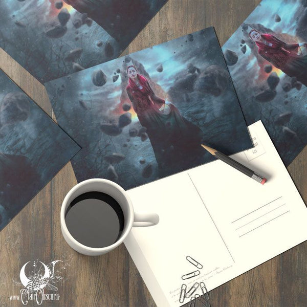 I wish - Carte postale - Illustrations & Bijoux fantaisie ClairObscur Art