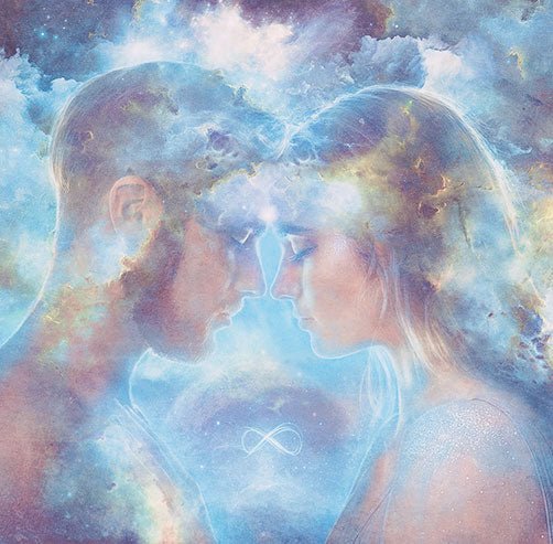 Lien d’Âmes - Carte postale - Illustrations & Bijoux fantaisie ClairObscur Art