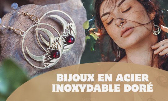 🌟 Nouveauté : Des Bijoux en Acier Inoxydable Doré 🌟 - Illustrations & Bijoux fantaisie ClairObscur Art Image
