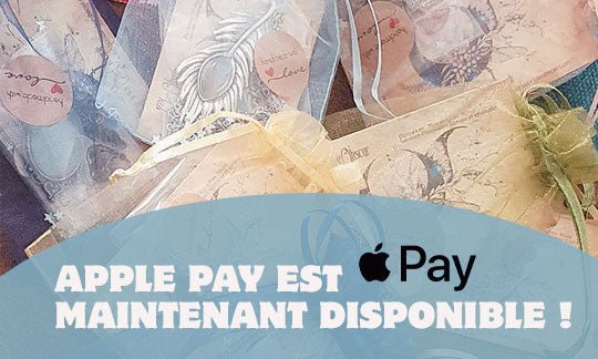 Nouveauté sur la boutique : Apple Pay est maintenant disponible ! - Illustrations & Bijoux fantaisie ClairObscur Art Image