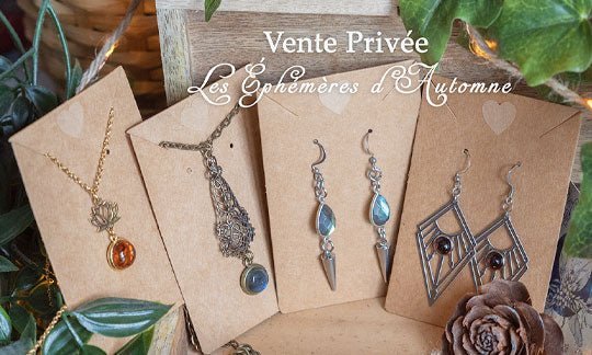 🍂 Vente privée - Les Ephémères d'Automne - Illustrations & Bijoux fantaisie ClairObscur Art