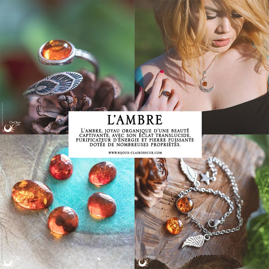 Bijoux en Ambre de la mer Baltique - Illustrations & Bijoux fantaisie ClairObscur Art Image