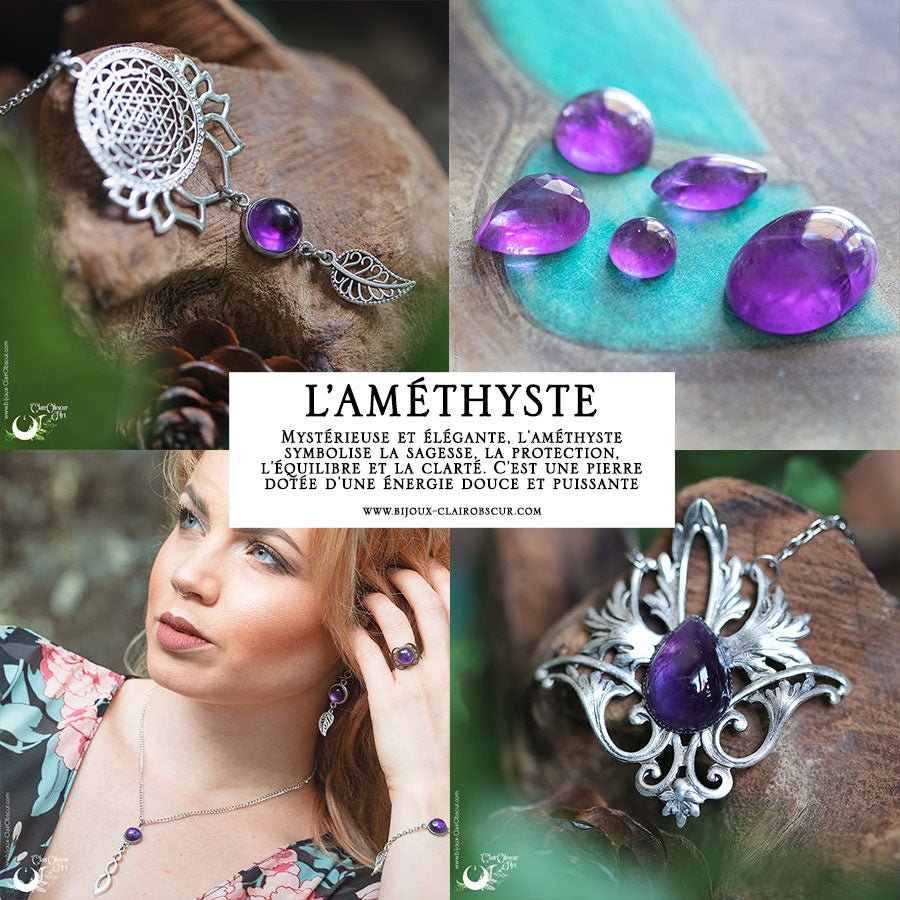 Bijoux en Améthyste - Illustrations & Bijoux fantaisie ClairObscur Art Image