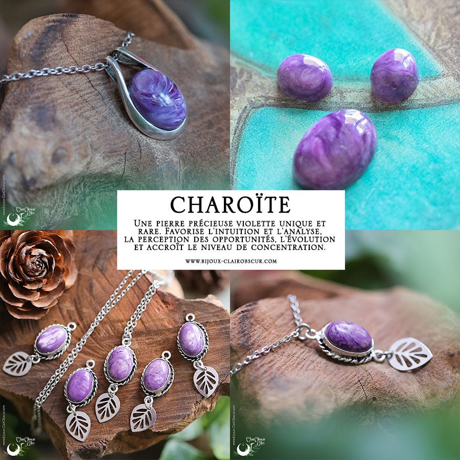 Bijoux en Charoïte - Illustrations & Bijoux fantaisie ClairObscur Art Image
