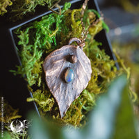 Collier Feuille de Lierre & Opale