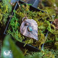 Collier Feuille de Lierre & Opale