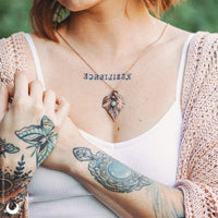 Collier Feuille de Lierre & Opale
