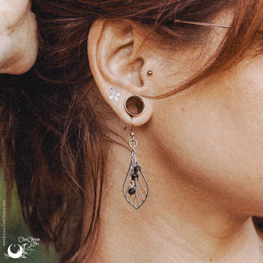 Boucles d'Oreilles "Faërie" pierre au choix