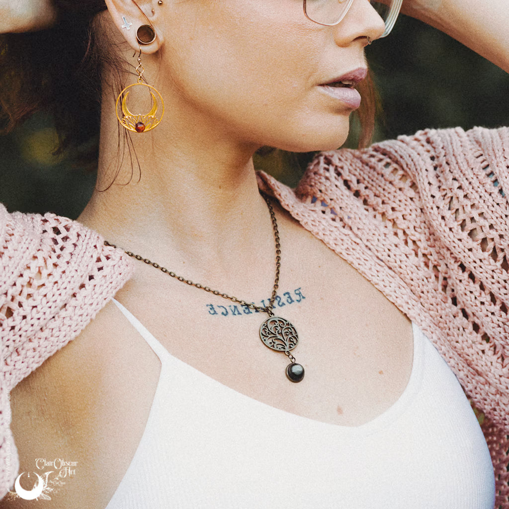 Collier "Yggdrasil" pierre au choix