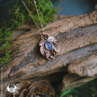 Collier Feuille de Figuier & Tanzanite