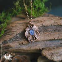 Collier Feuille de Figuier & Tanzanite