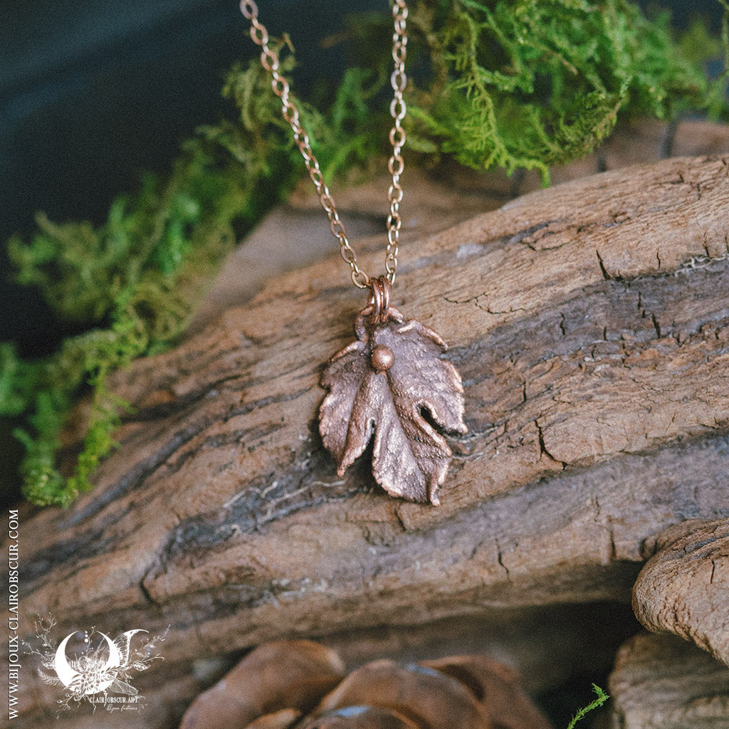 Collier mini Feuille de Figuier